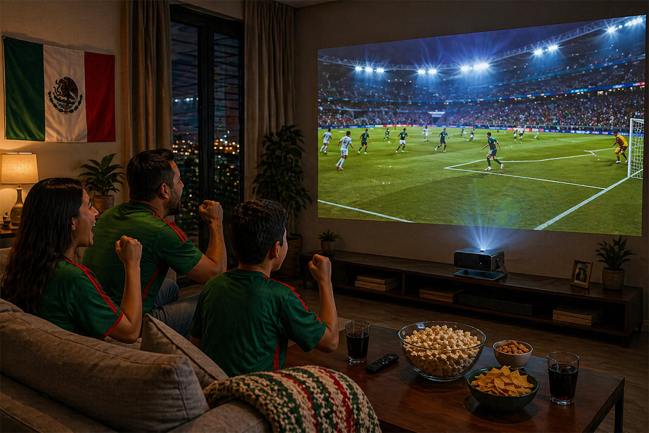 Cómo preparar tu sala para ver el Mundial 2026 con proyector