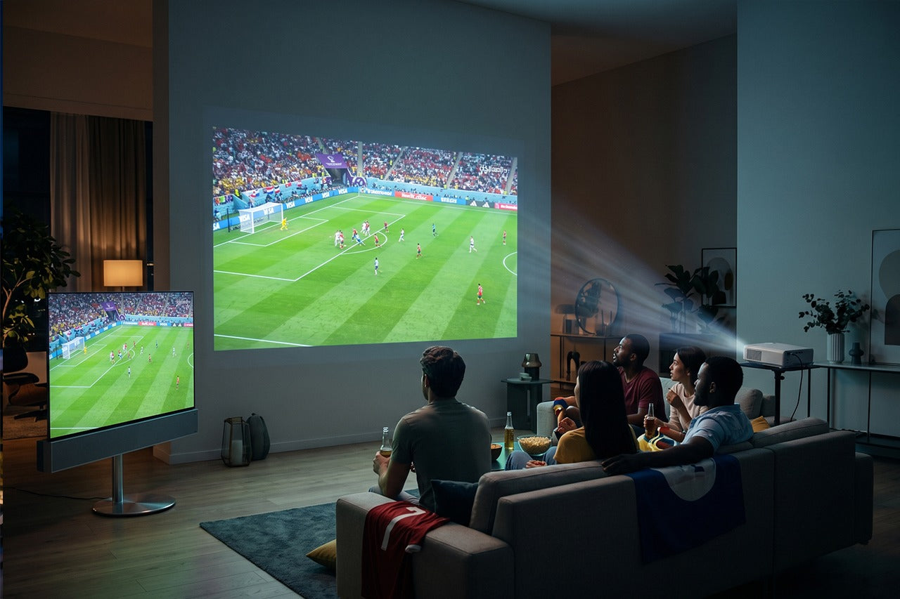 Projector vs TV para ver el Mundial 2026: ¿qué conviene más?